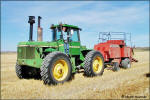 Bailing hay